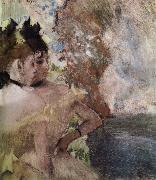 Edgar Degas The Female actress in the background France oil painting artist